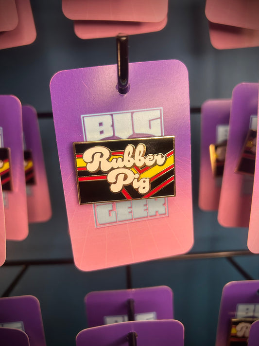 Rubber Pig Pin Badge
