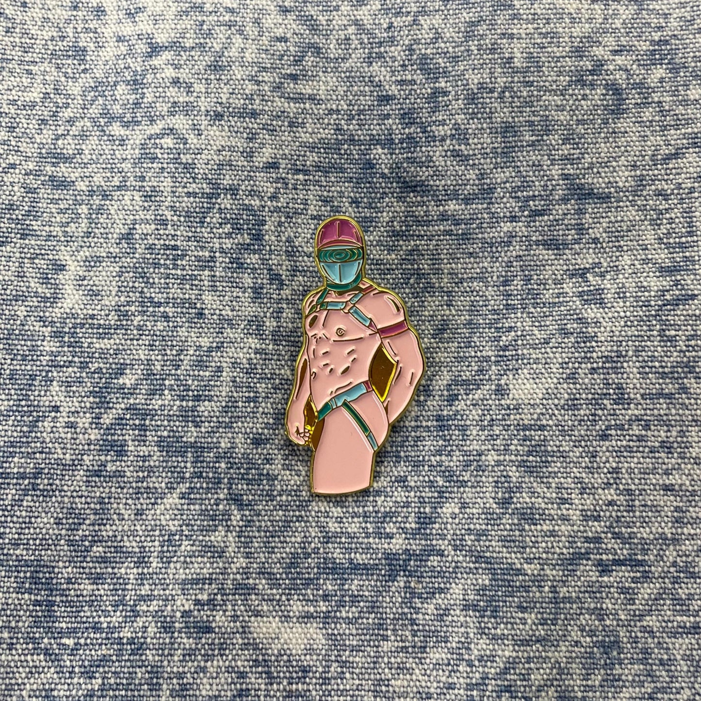 Harder Faster Pin Badge