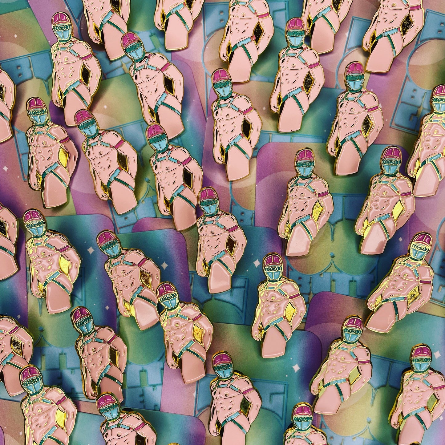 Harder Faster Pin Badge