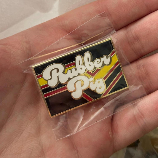 Rubber Pig Pin Badge