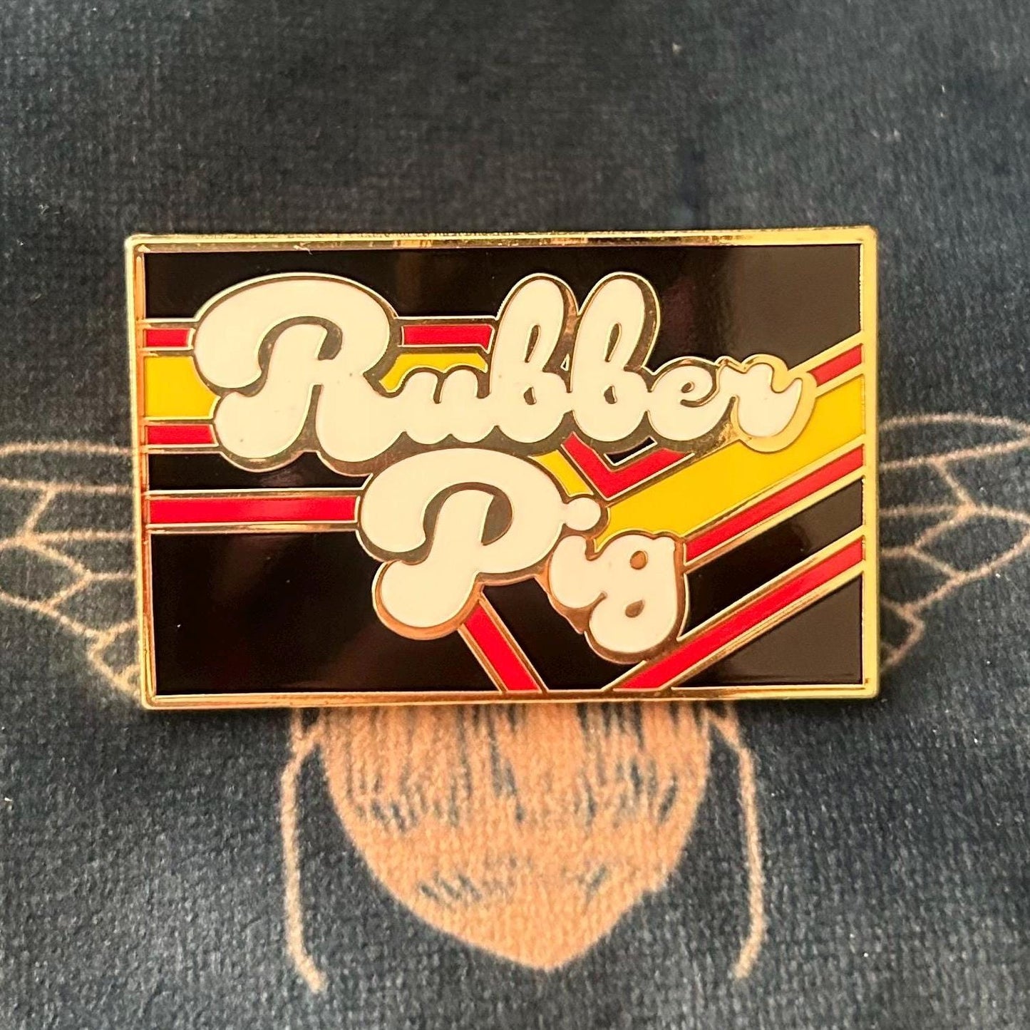 Rubber Pig Pin Badge